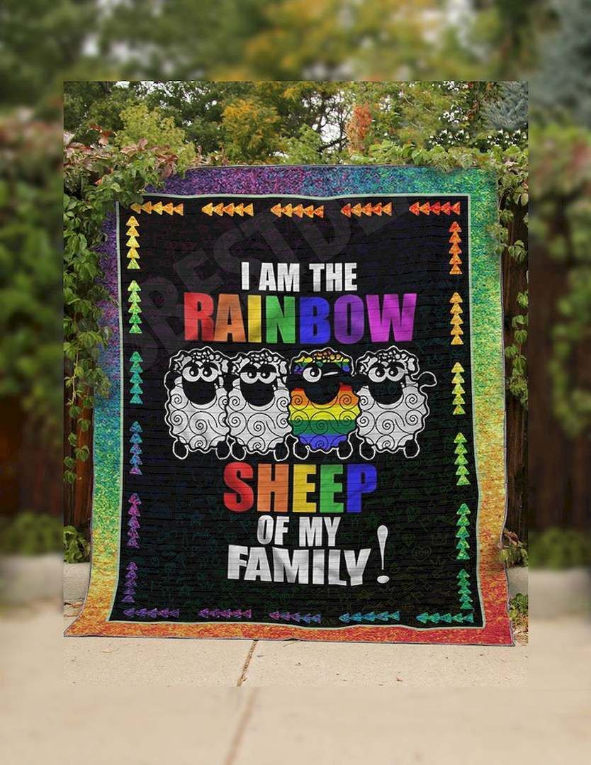 The Rainbow Sheep CLT130644 Quilt Blanket