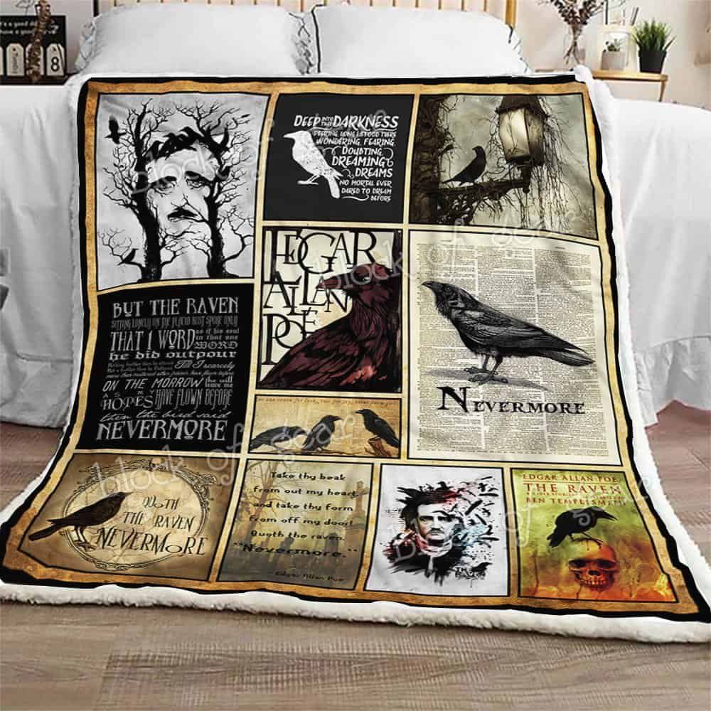 The Raven Nevermore Fleece Blanket