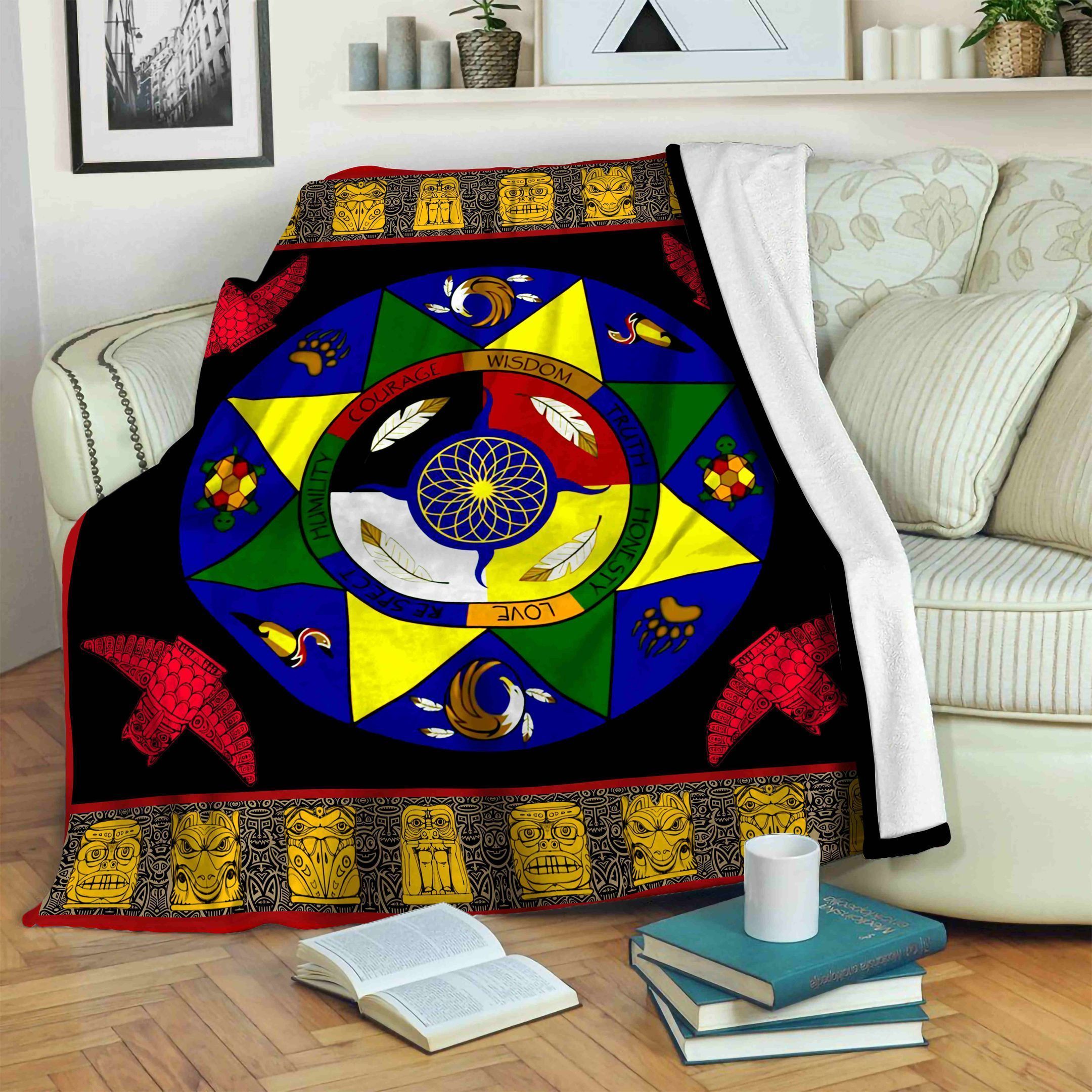 The Seven Grandfather Fleece Blanket