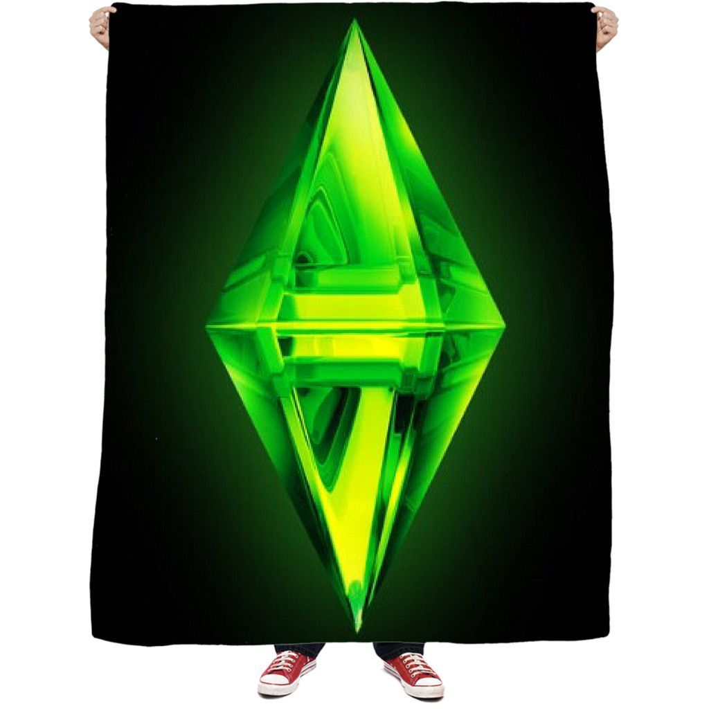 The Sims 3 Plumbob Sherpa Fleece Blanket