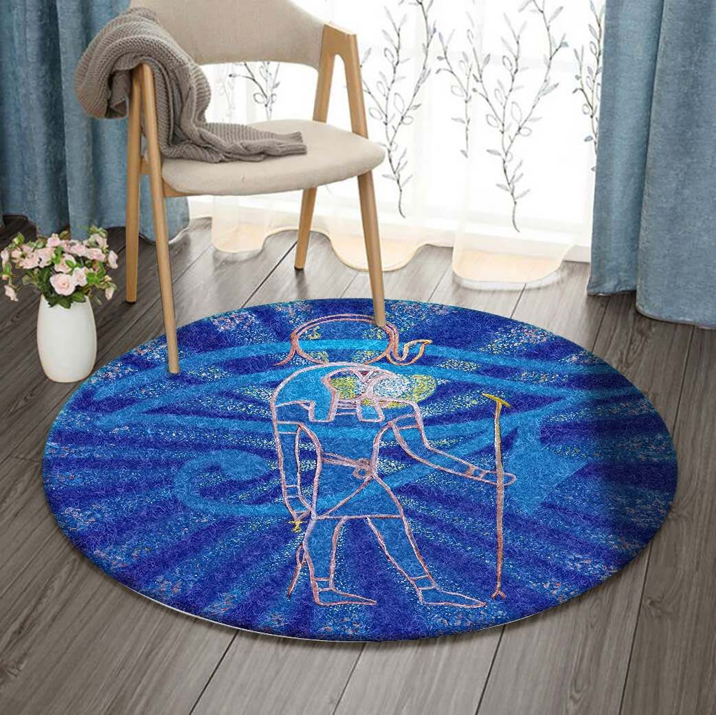 The Sun God Round Carpet