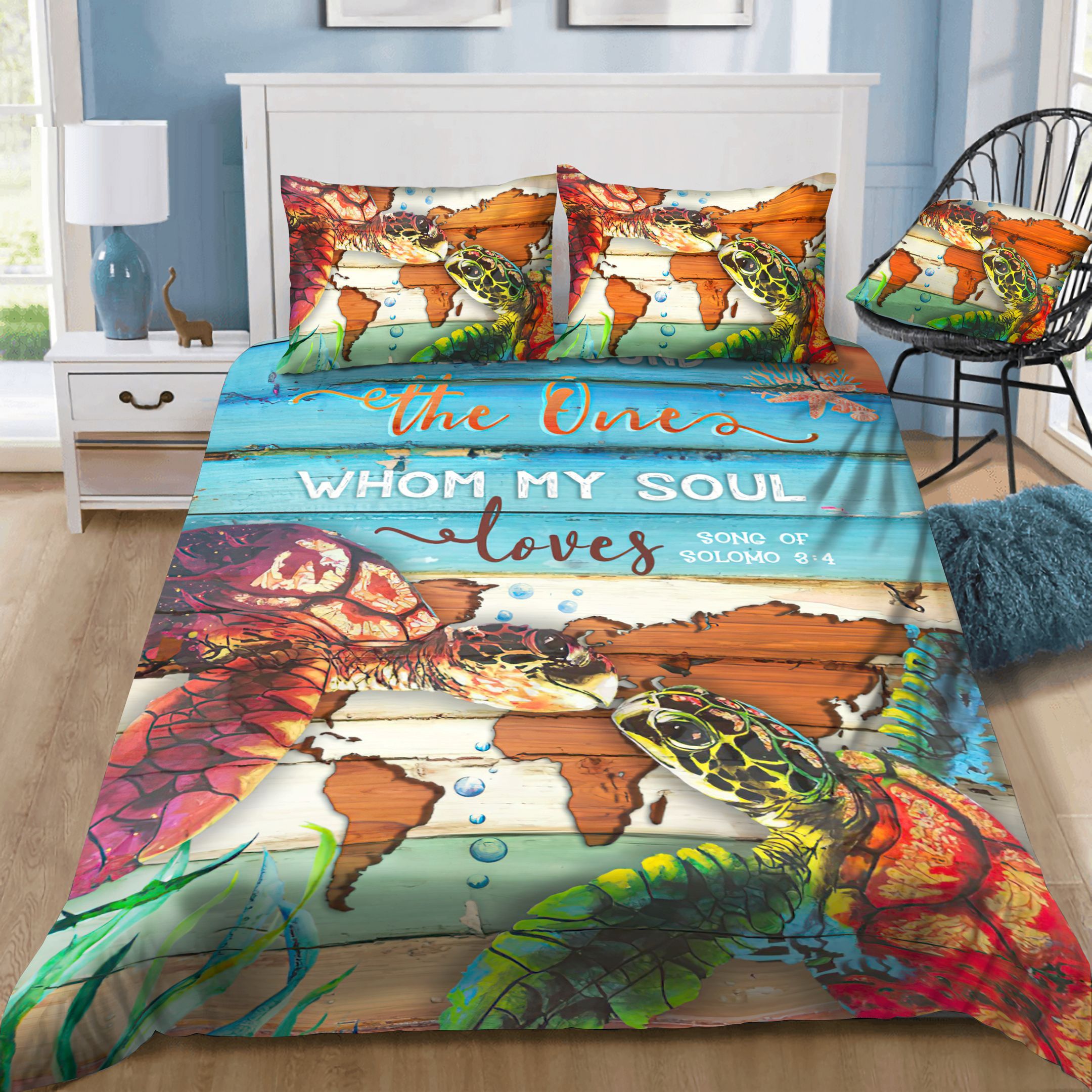 The Turtle Whom My Soul Bedding Set