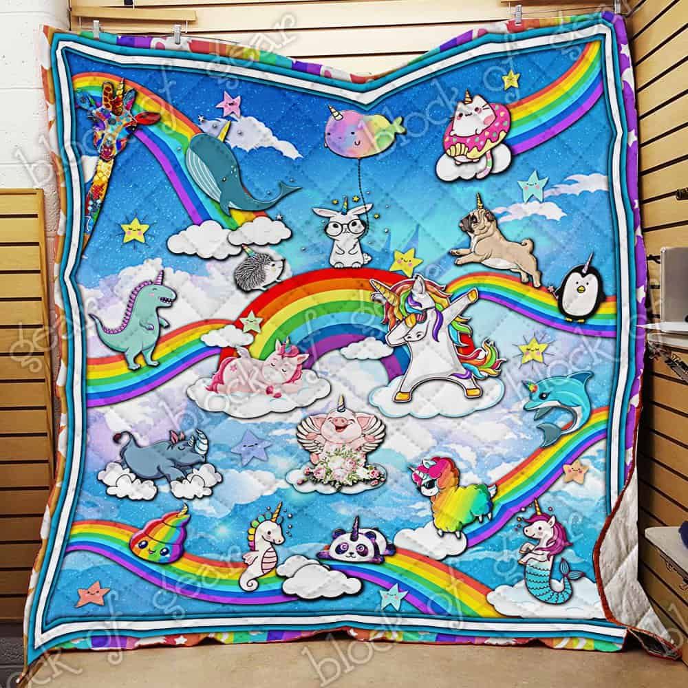 The World Of Unicorns CL19100874MDQ Quilt Blanket