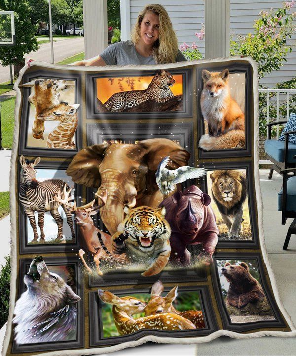 The Zoo Sherpa Fleece Blanket