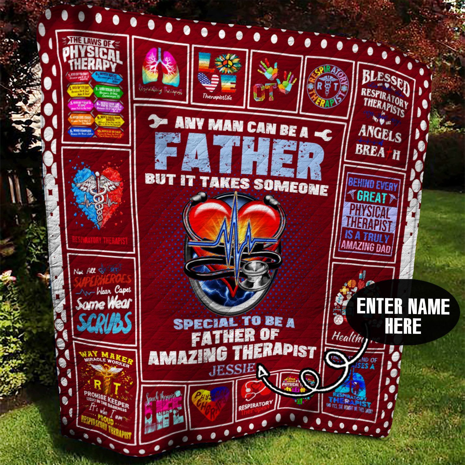 Therapist Personalized Quilt Blanket BBB100620SM