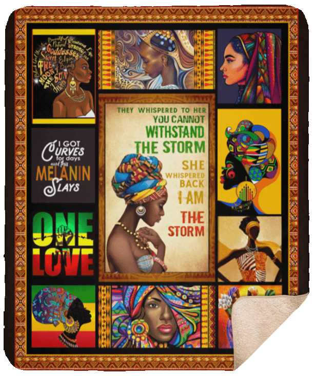 They Whisper To Her You Can Not Withstand The Storm Sherpa Fleece Blanket