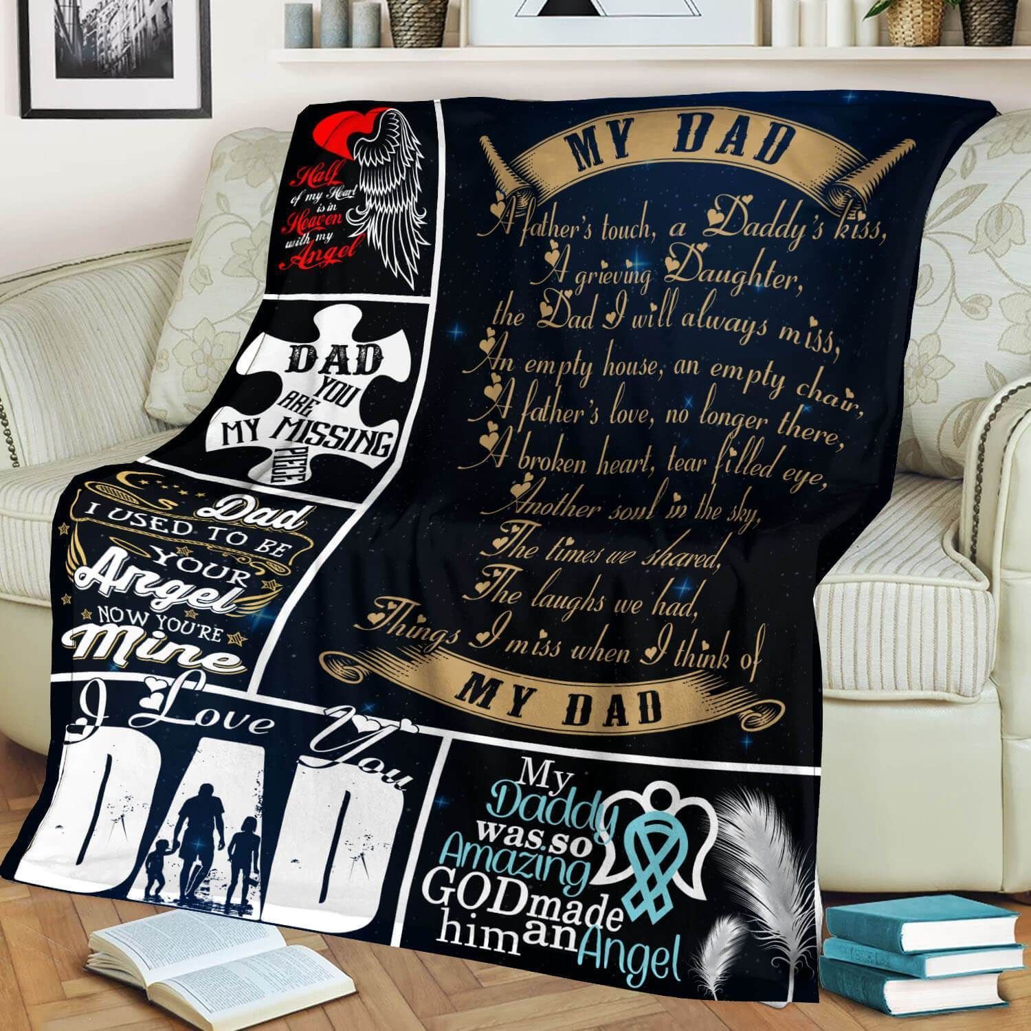 Things I Miss When I Think Of My Dad Sherpa Fleece Blanket