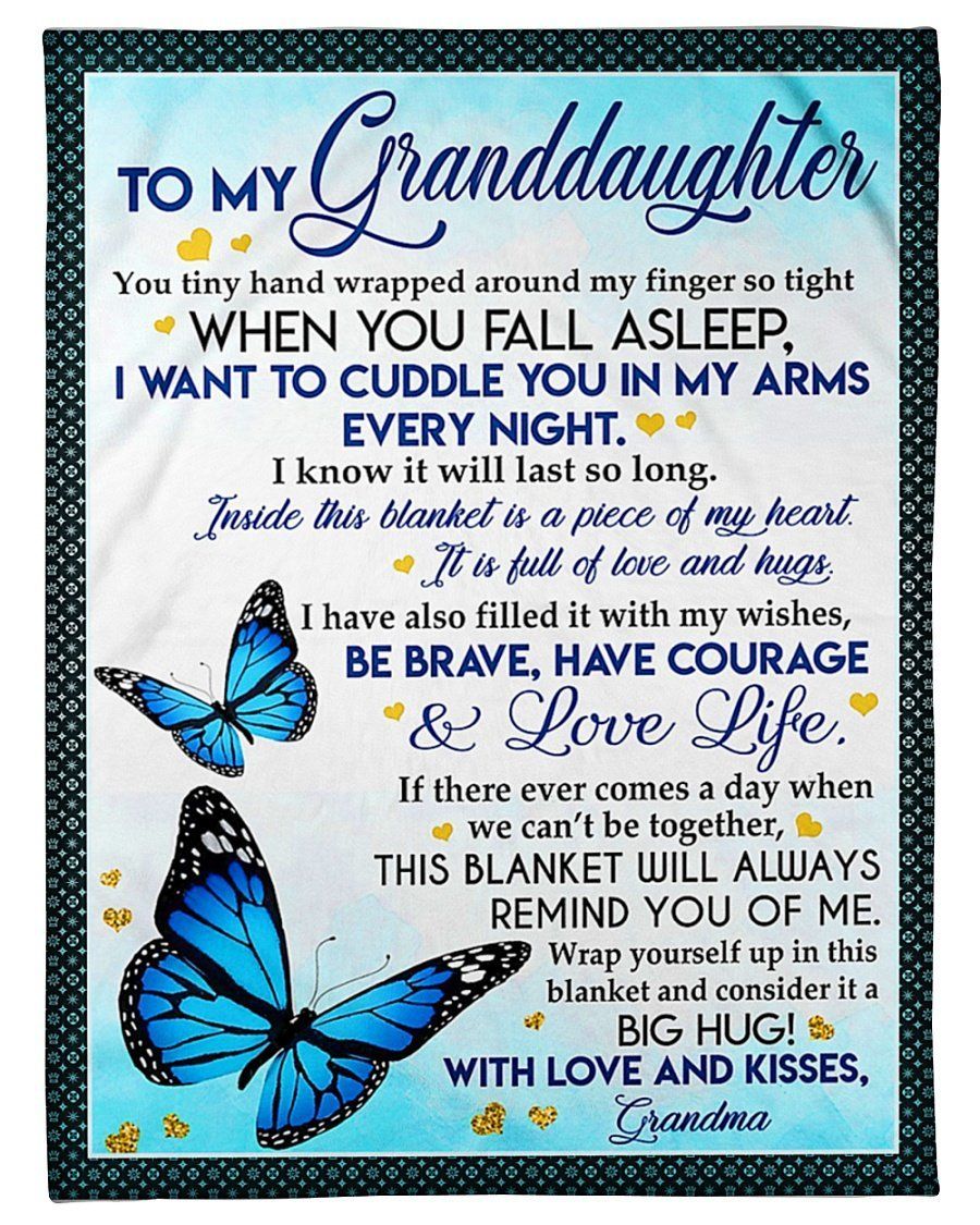This Blanket Will Always Remind You Of Me Grandma To Granddaughter Fleece Blanket Fleece Blanket