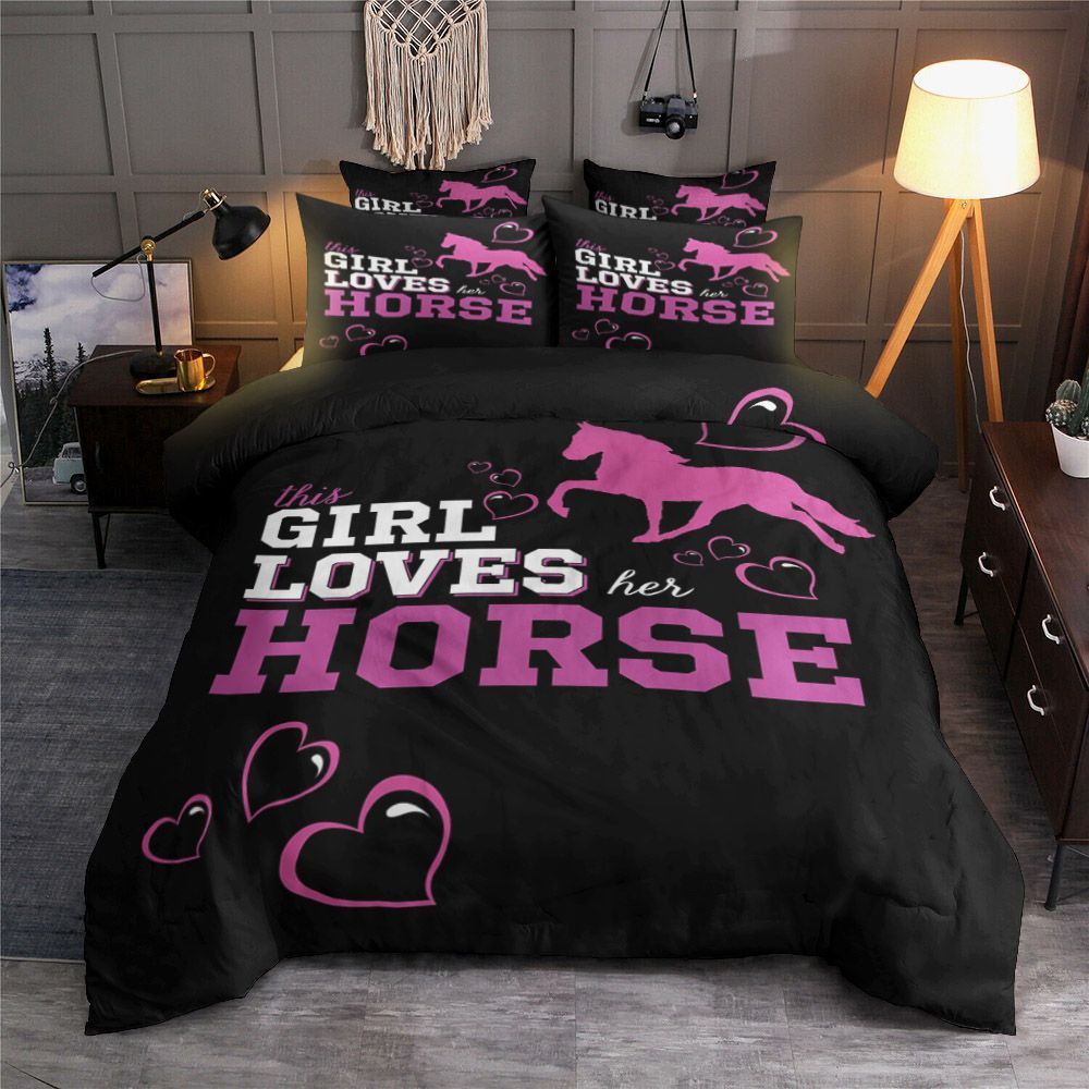 This Girl Loves Her Horse Bedding Set