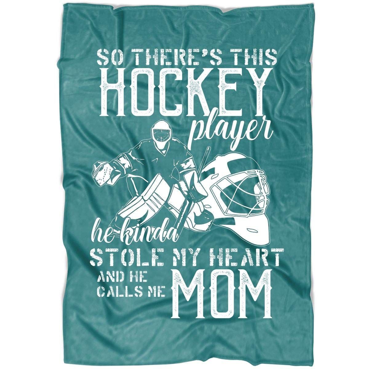 This Hockey Player Sherpa Fleece Blanket