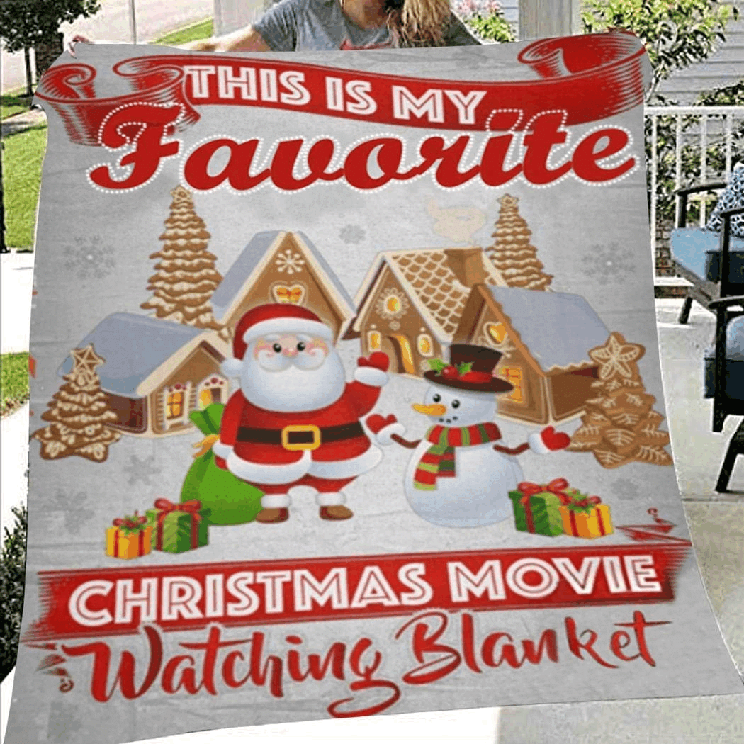 This Is My Christmas Favorite Christmas Movie Watching Sherpa Fleece Blanket