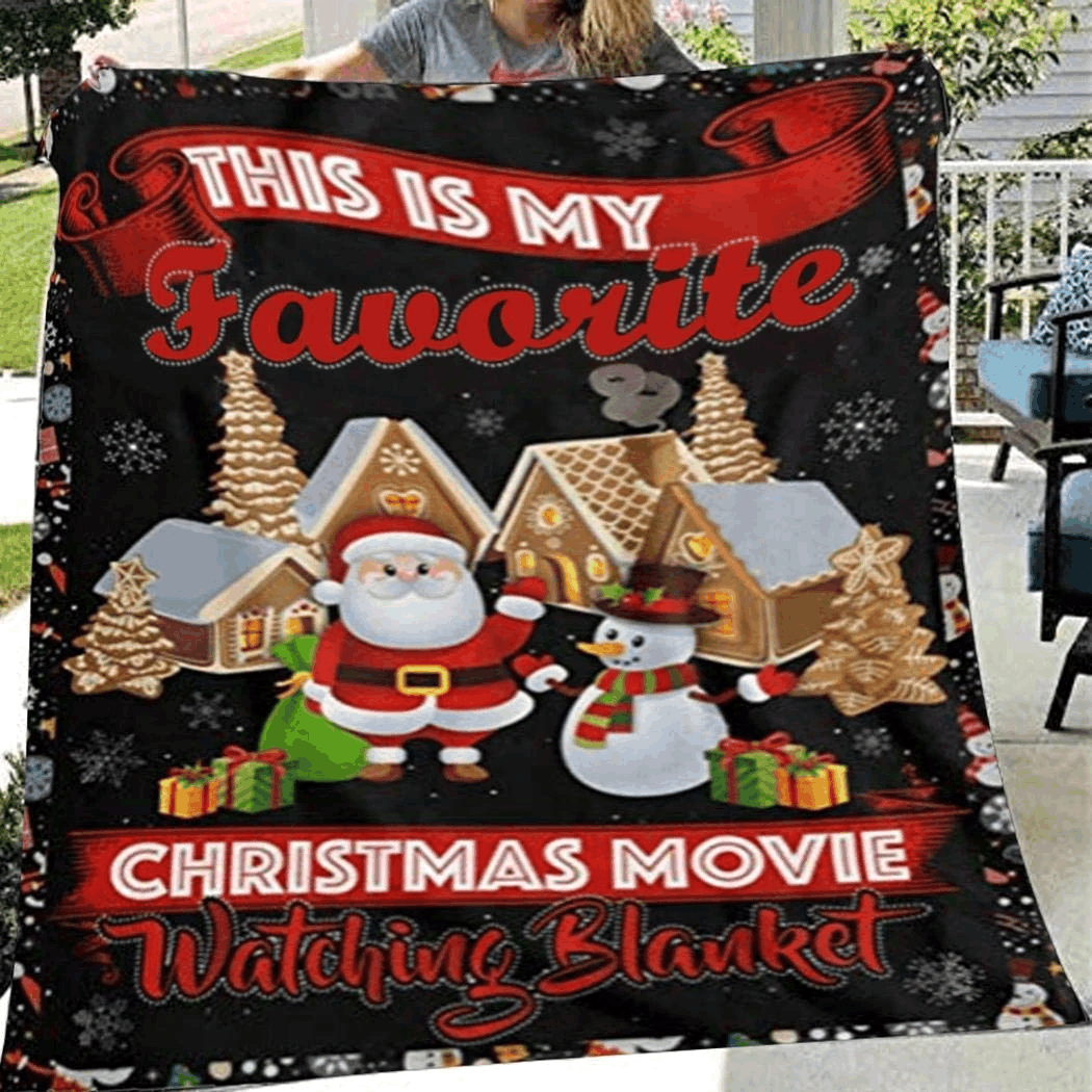 This Is My Christmas Favorite Christmas Movie Watching Sherpa Fleece Blanket