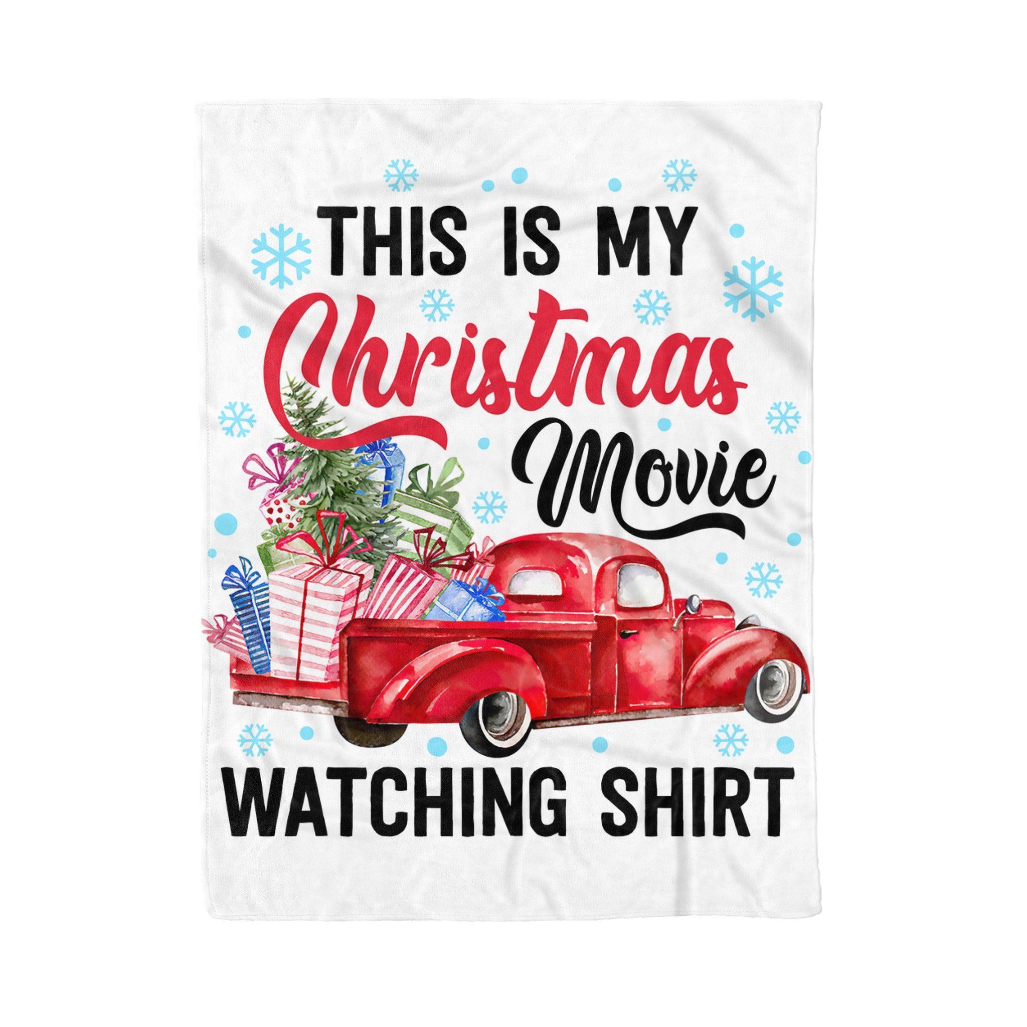 This Is My Christmas Movie Watching Sherpa Fleece Blanket