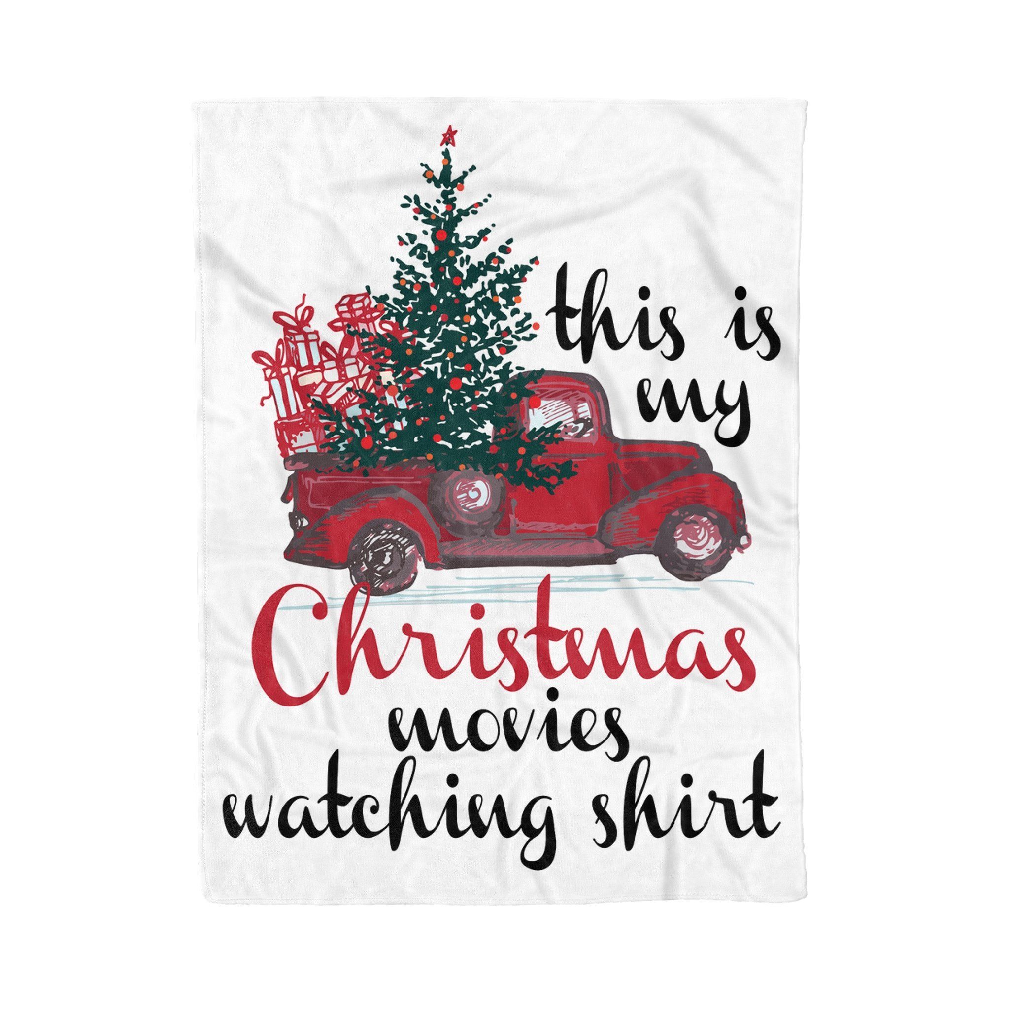 This Is My Christmas Movie Watching Sherpa Fleece Blanket