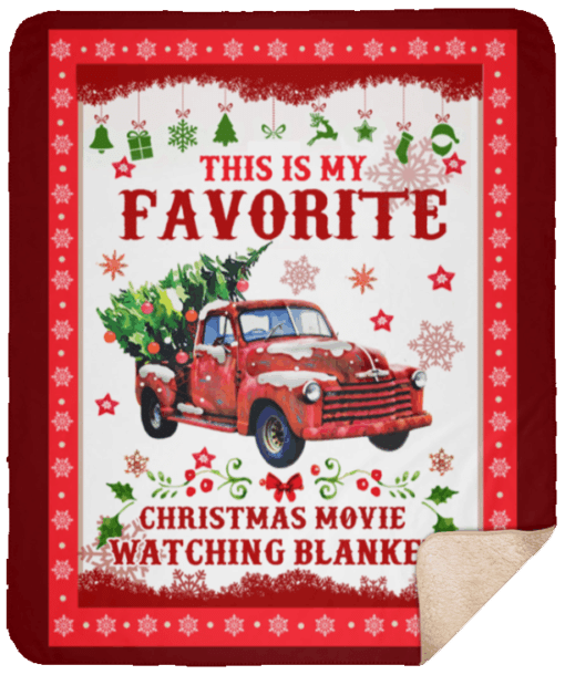 This Is My Favorite Christmas Sherpa Fleece Blanket