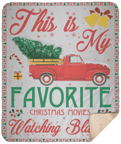 This Is My Favorite Christmas Sherpa Fleece Blanket