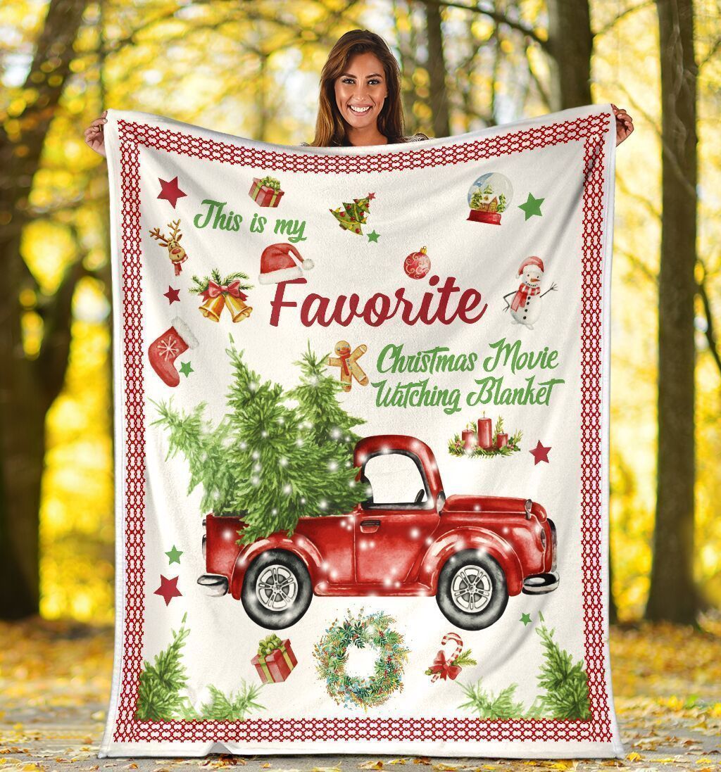 This Is My Favorite Christmas Movie Xmas Soft Fleece Blanket