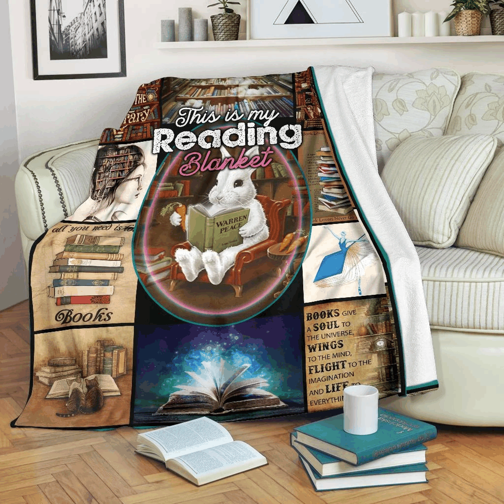 This Is My Reading Sherpa Fleece Blanket
