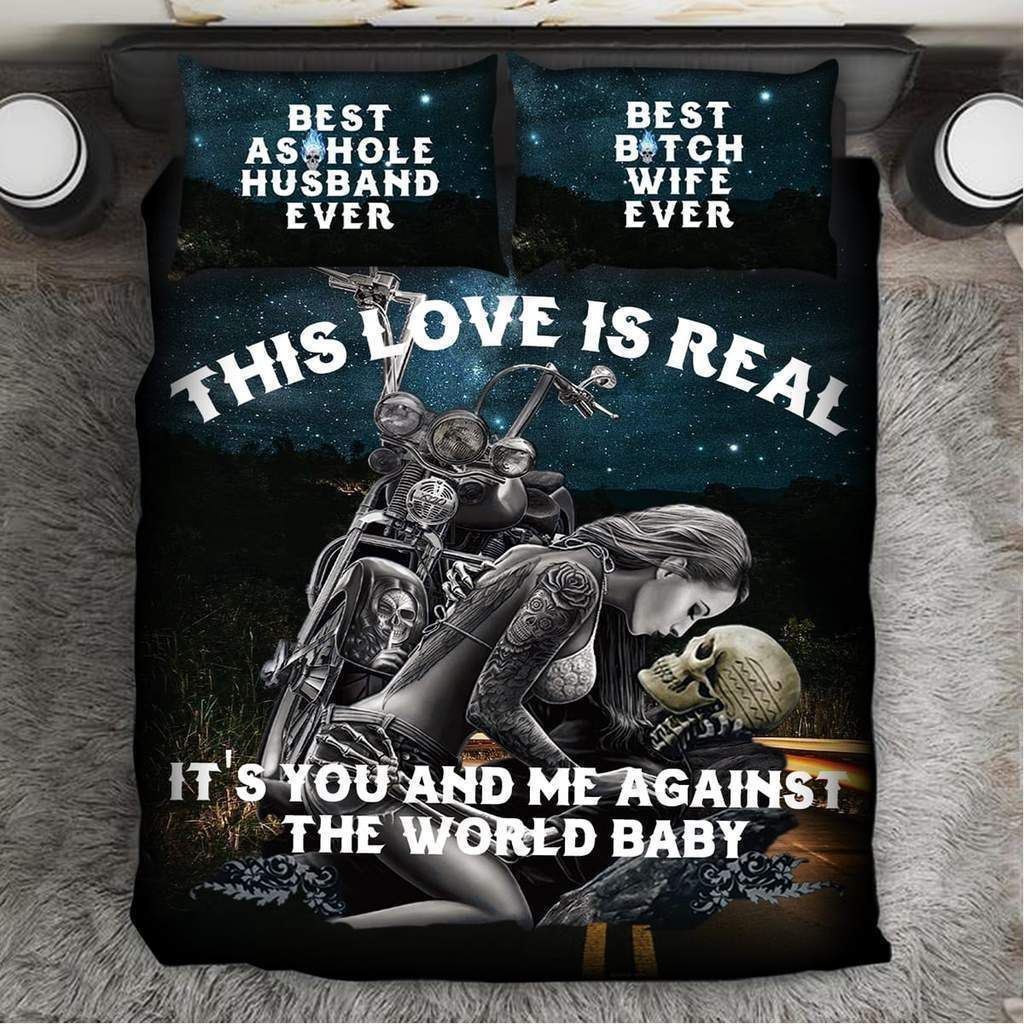 This Love Is Real Skull Bedding Set