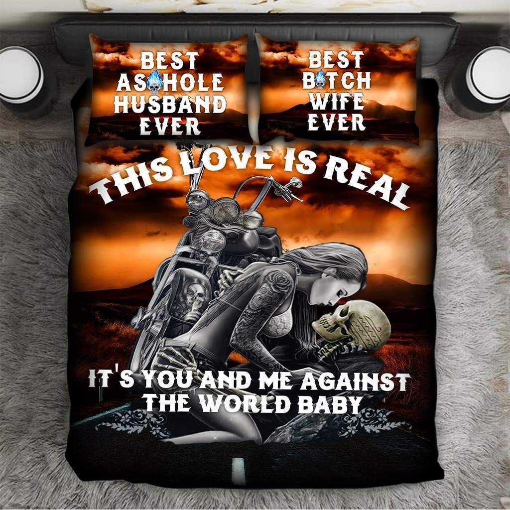 This Love Is Real Skull Bedding Set