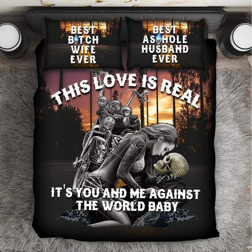 This Love Is Real Skull Bedding Set