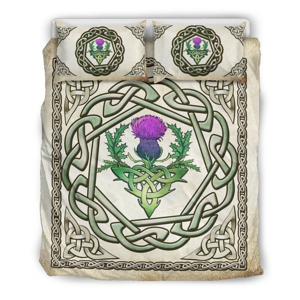 Thistle Scottish Celtic Patterns Bedding Set