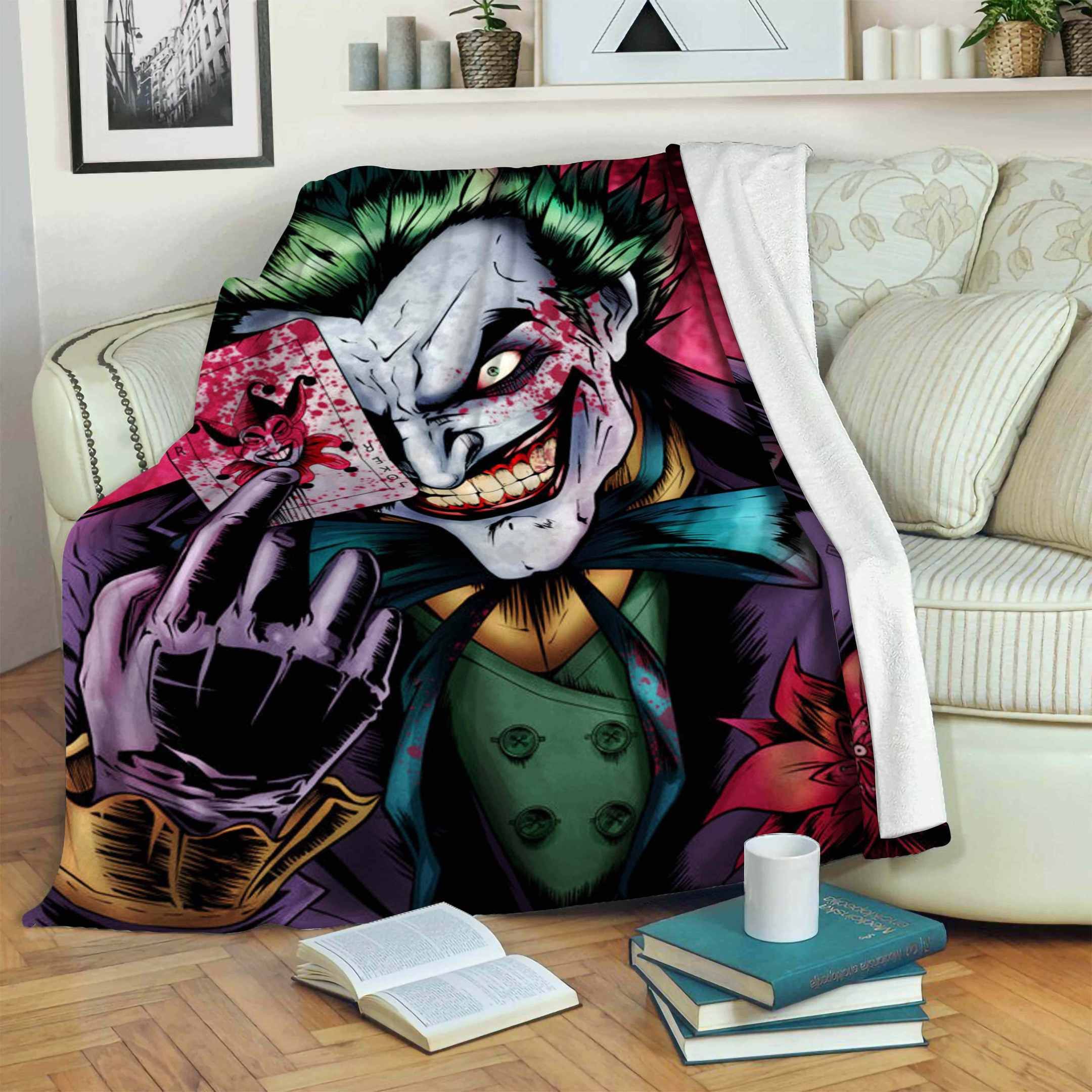 THJO Sherpa Fleece Blanket Sleepy