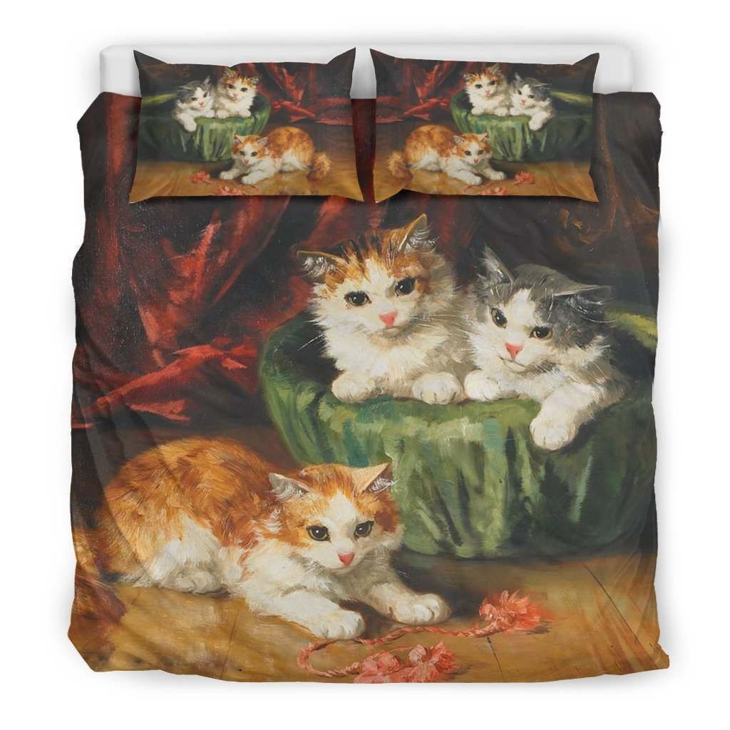 Three Cats Bedding Set