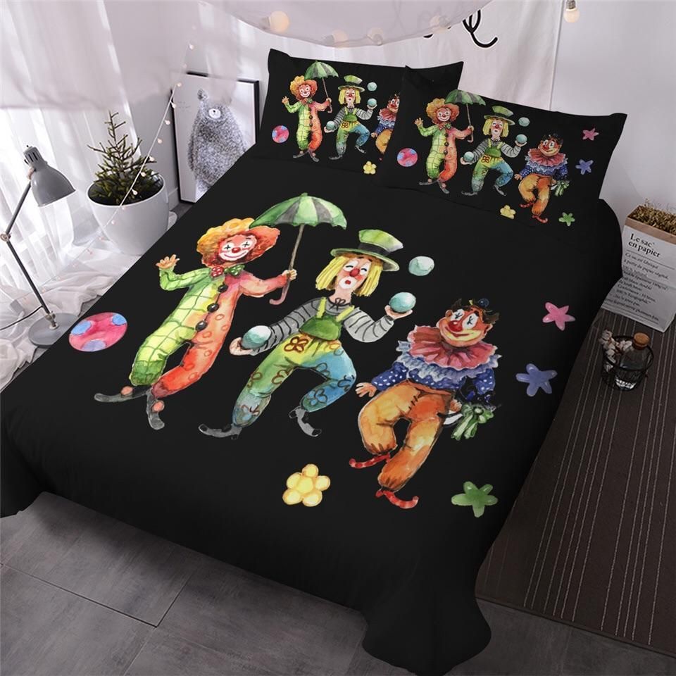 Three Clowns Bedding Set
