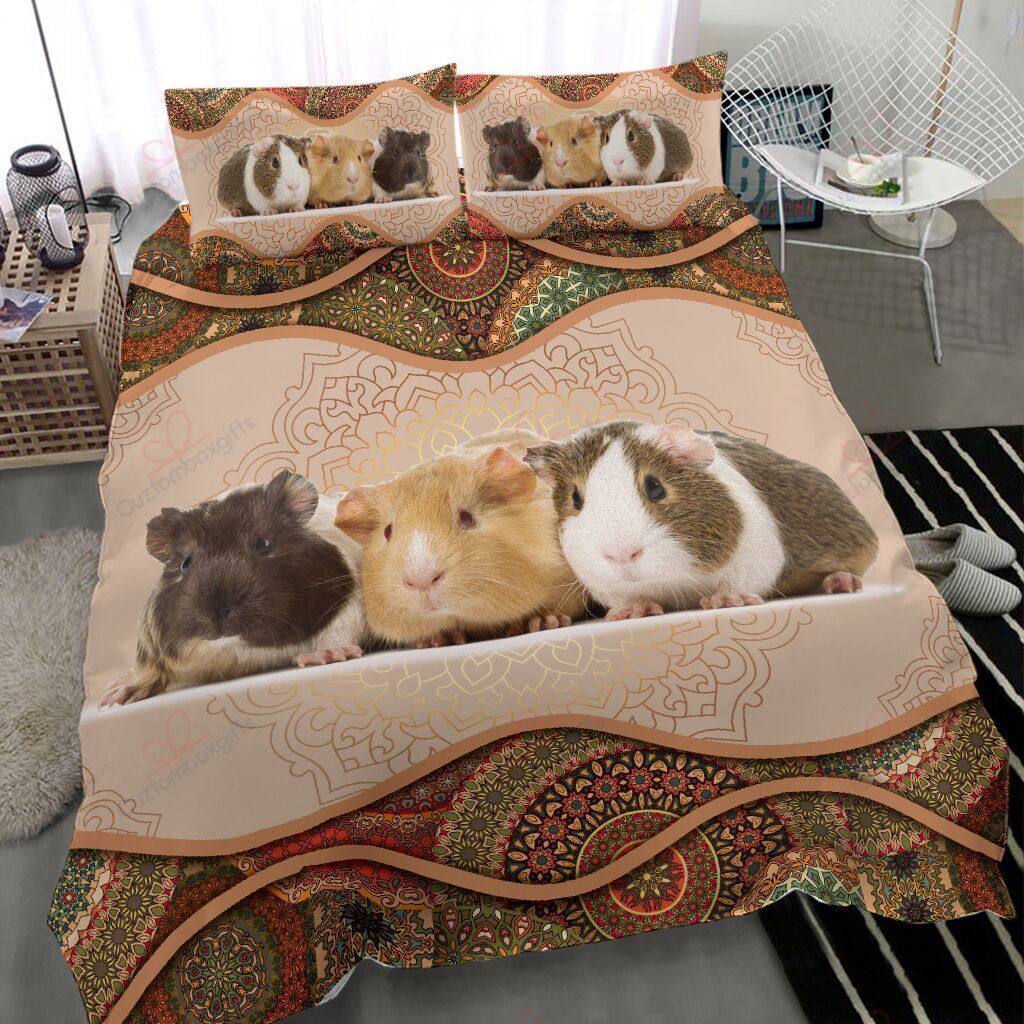 Three Cute Guinea Pigs Bedding Set