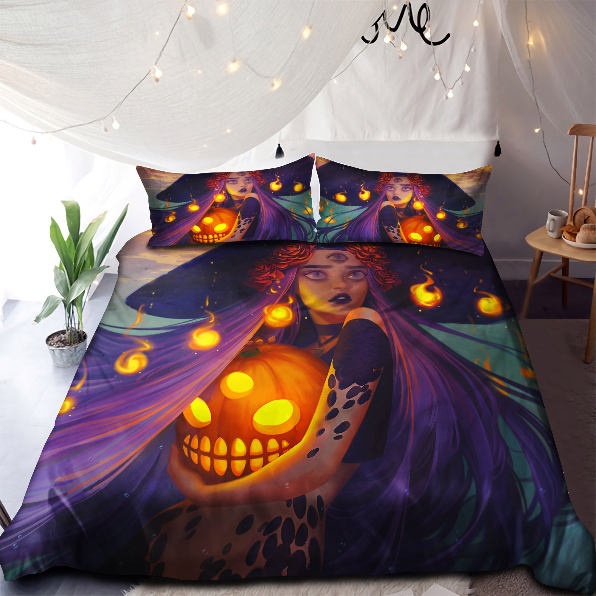 Three Eyes Witch Bedding Set
