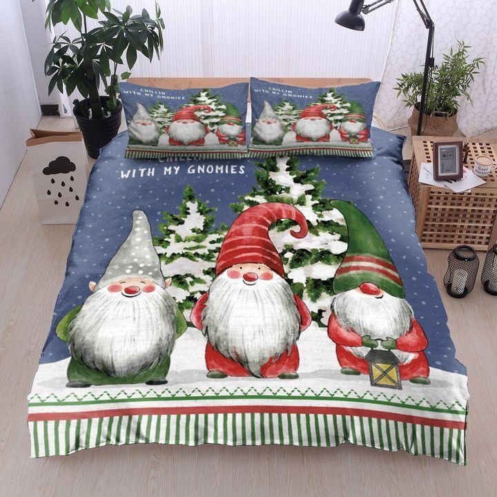 Three Gnome Christmas Bedding Set