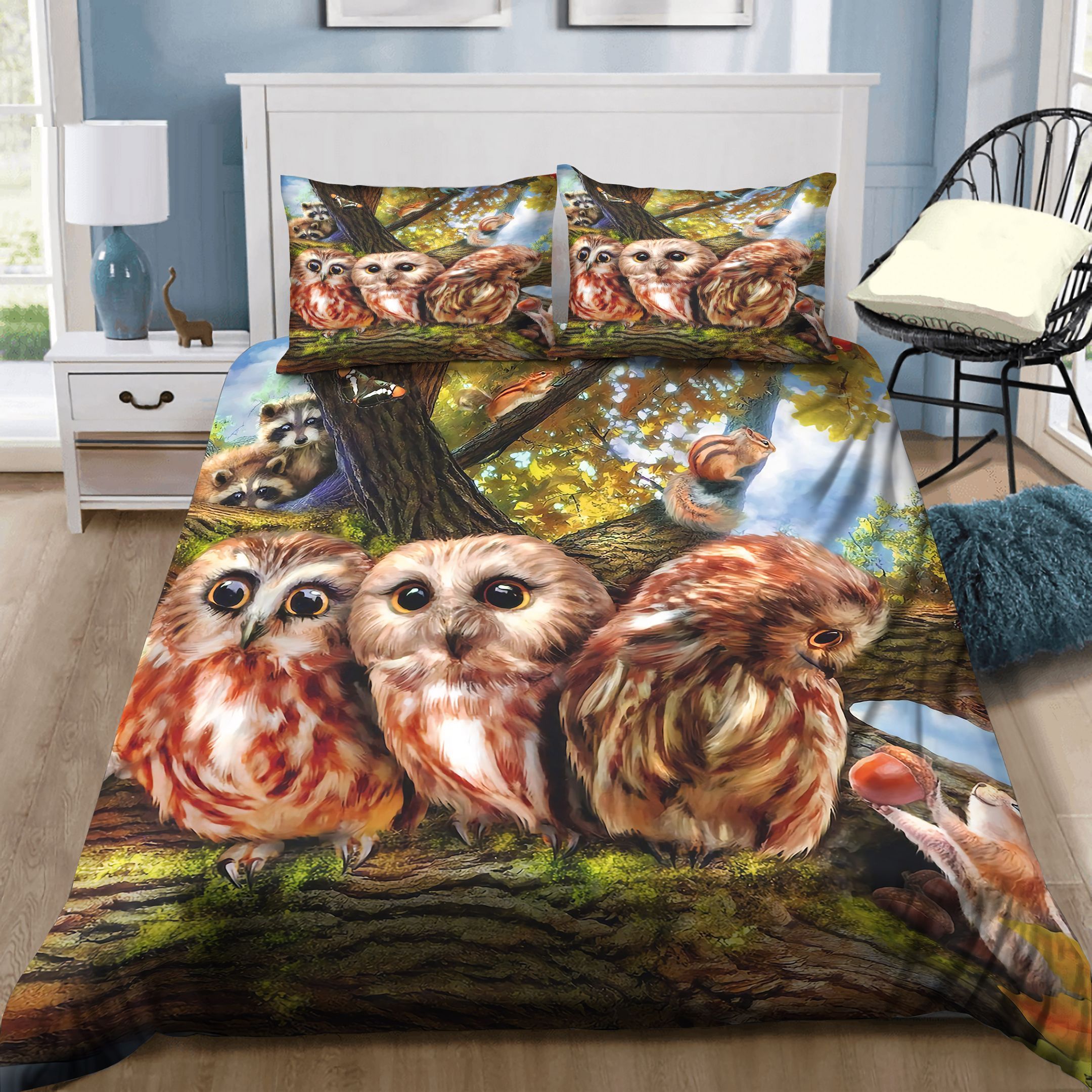 Three Lovely Fox And Friends Bedding Set