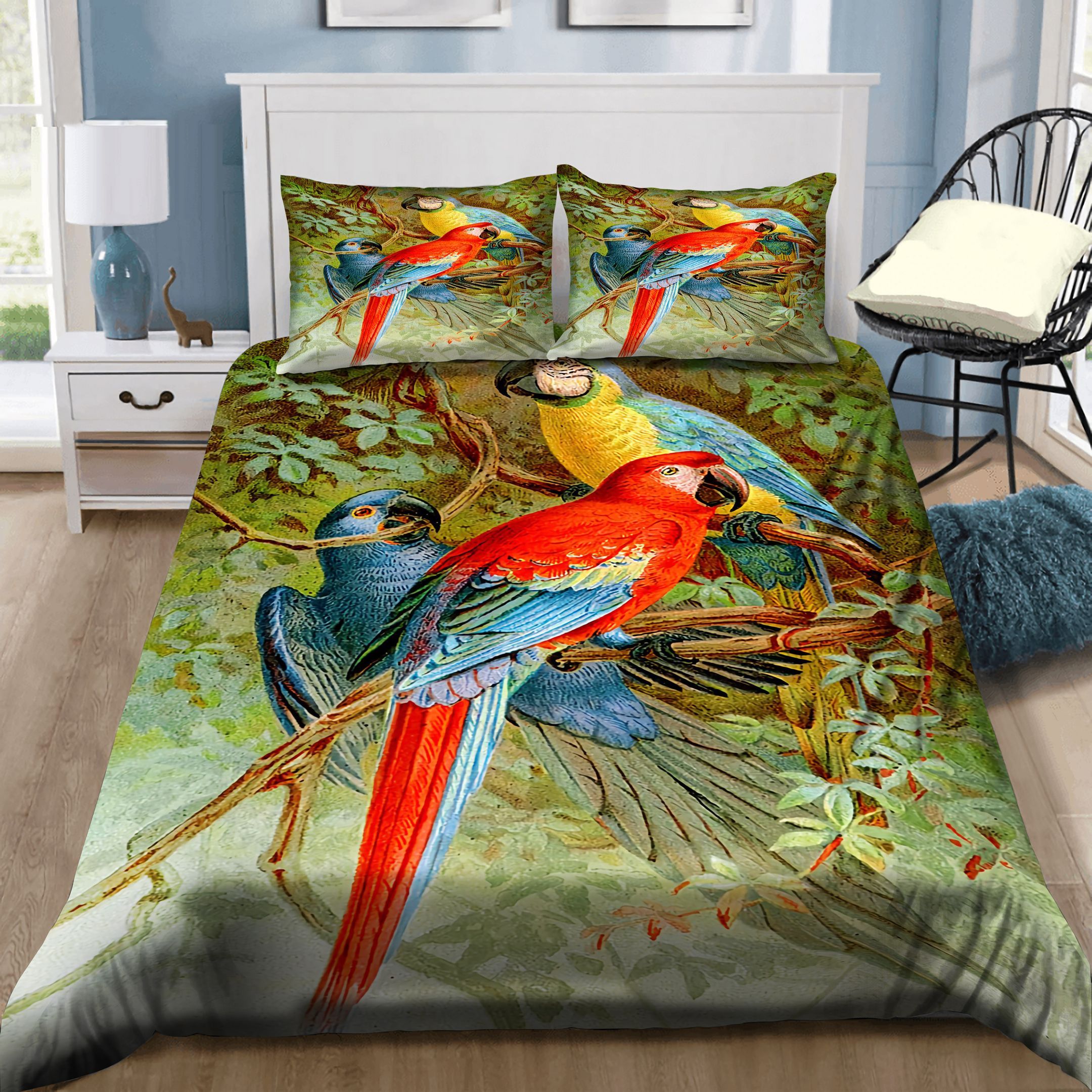 Three Parrots Tropical Bedding Set