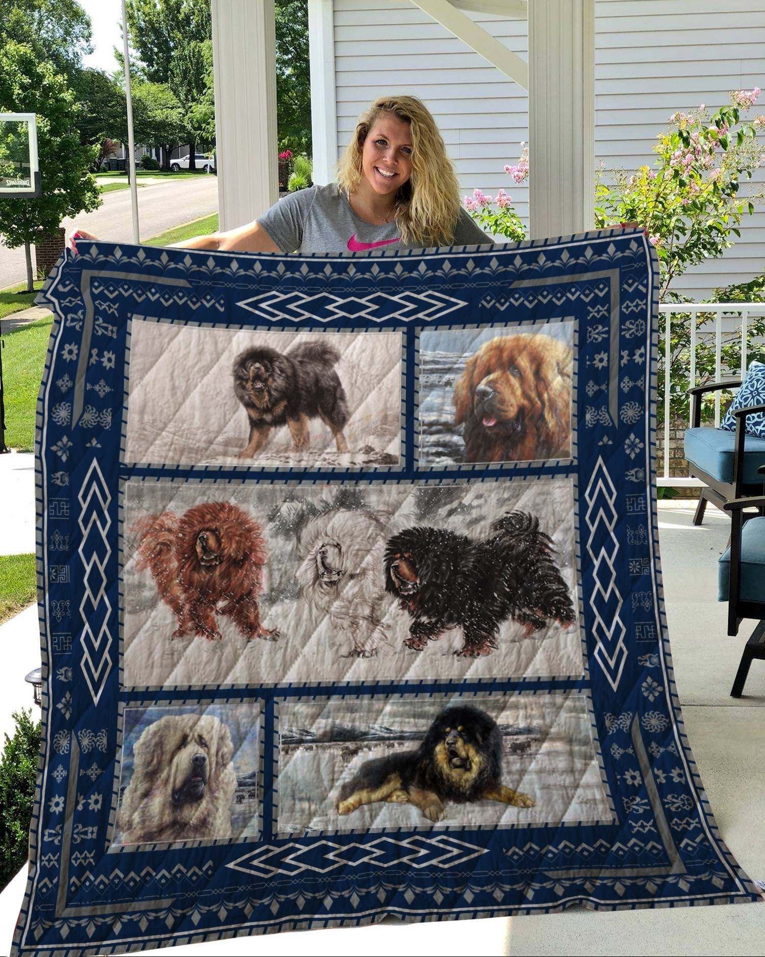 Tibetan Mastiff Quilt Blanket DHC2911296VT
