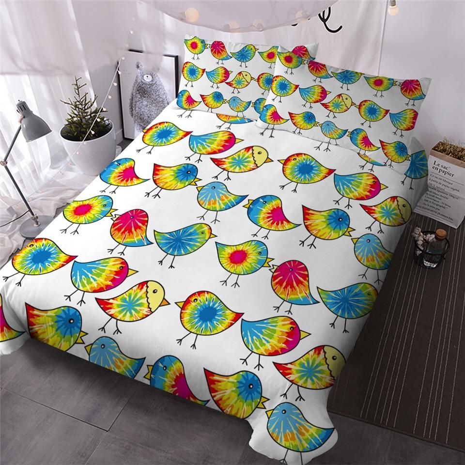 Tie Dye Chicks Bedding Set