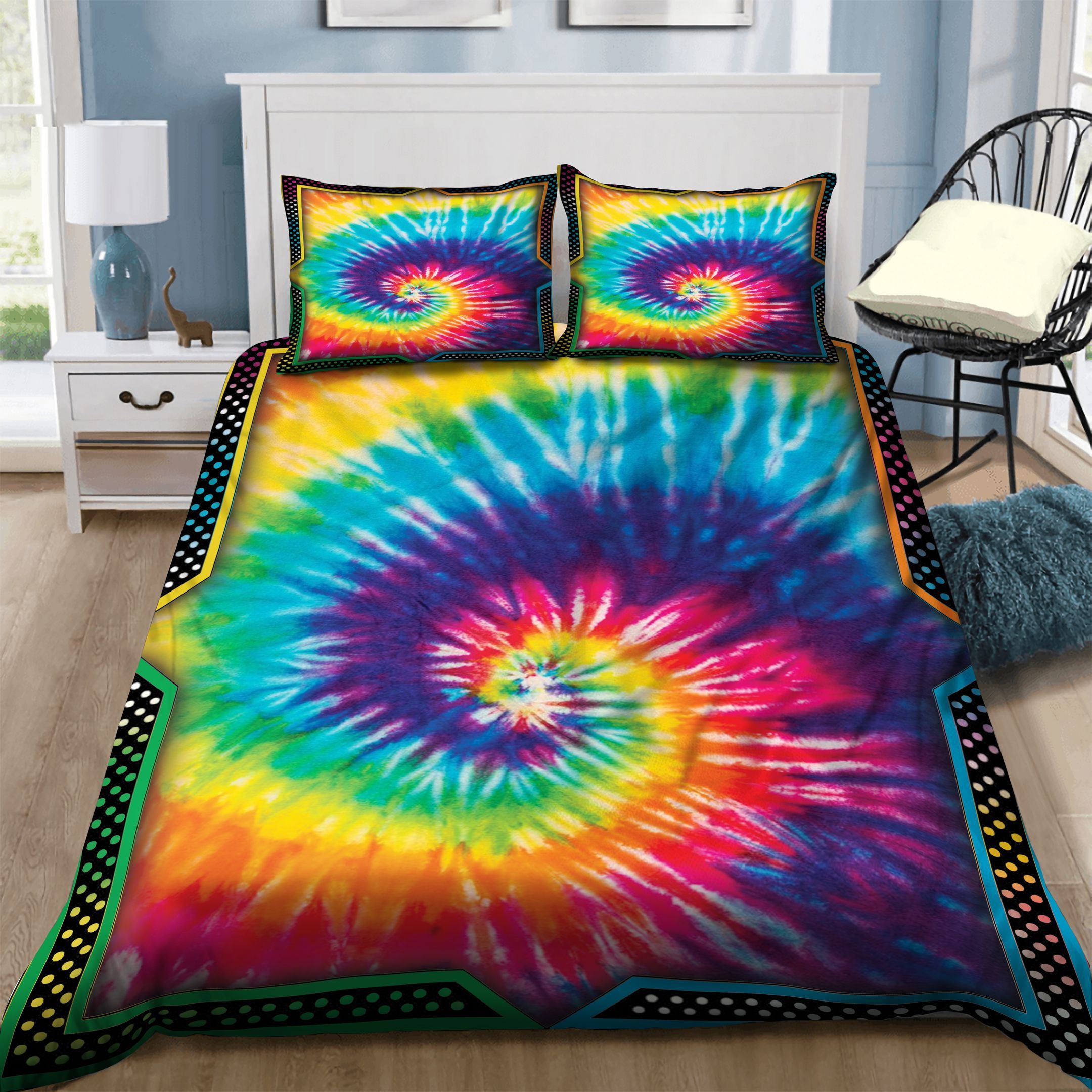Tie Dye Hippie Bedding Set
