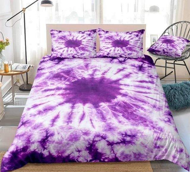 Tie Dye Purple Bedding Set