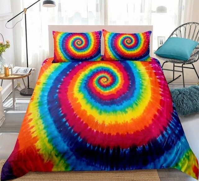 Tie Dyed Circle Art Bedding Set