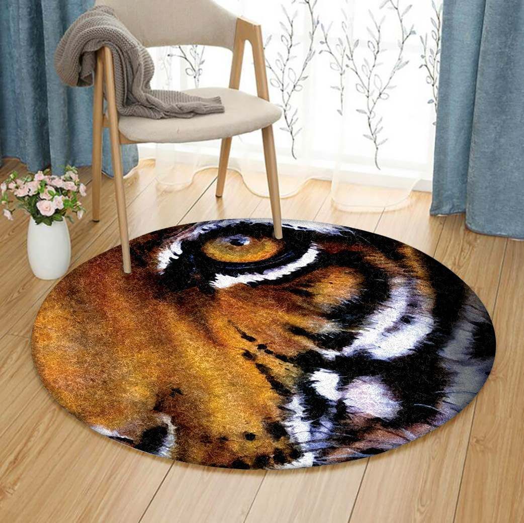 Tiger Round Carpet