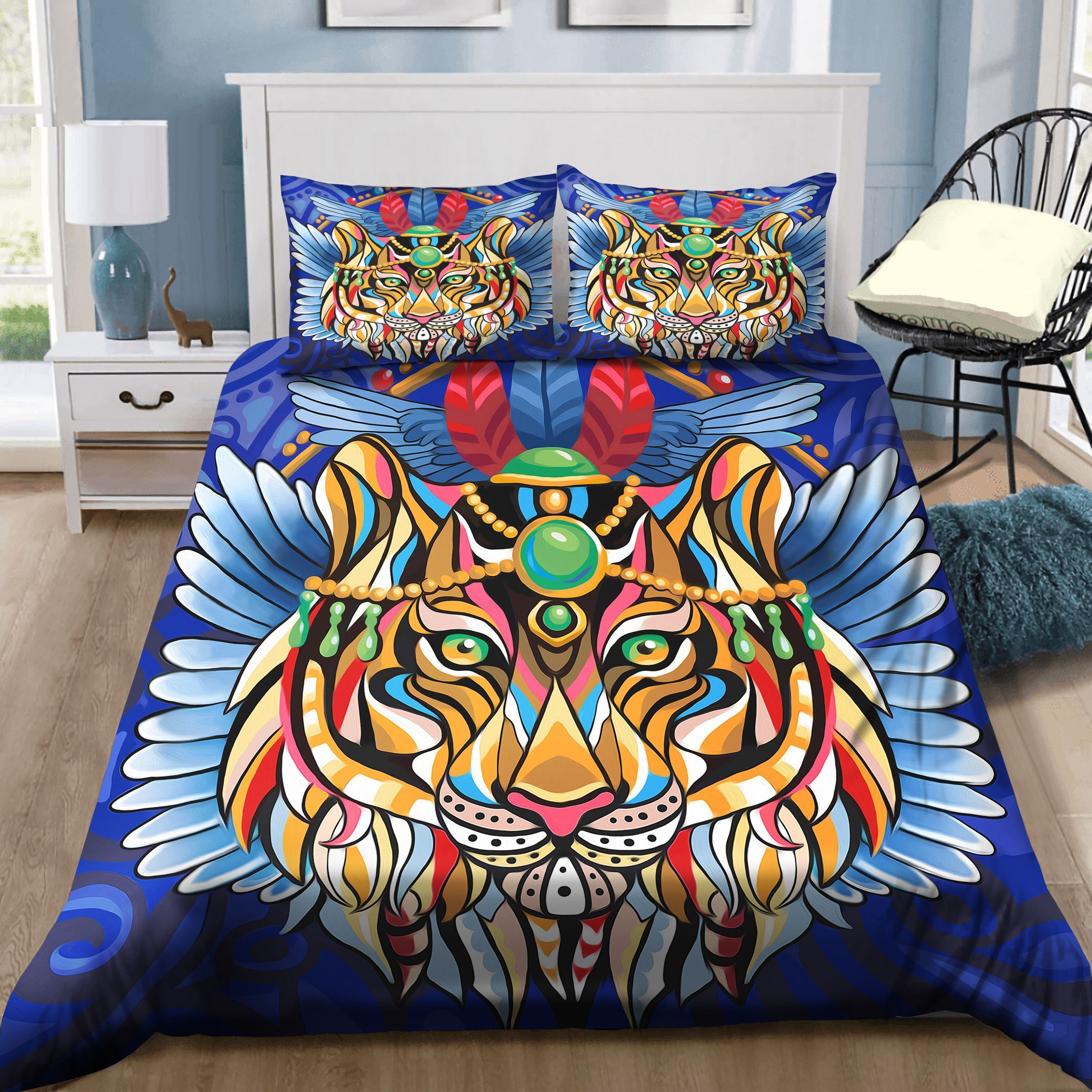 Tiger Art King Of Forest Bedding Set