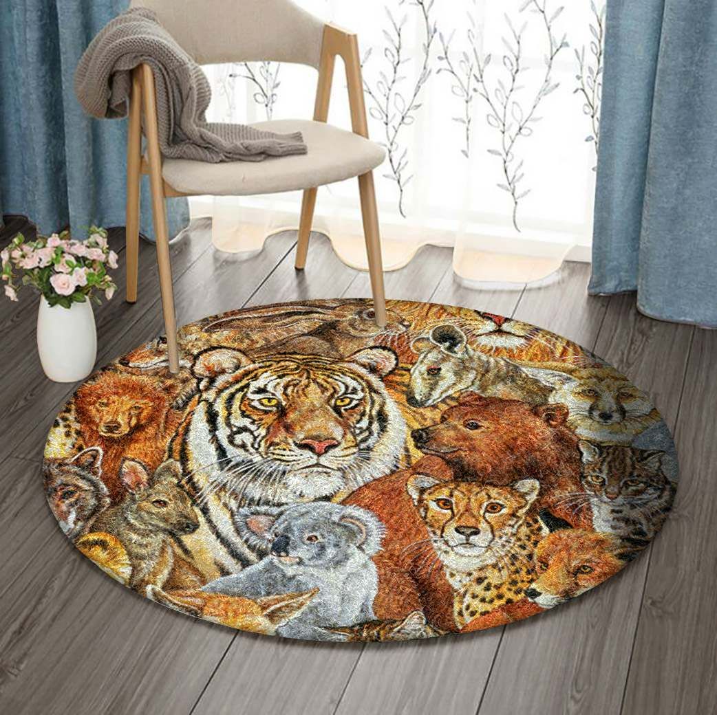Tiger Round Carpet
