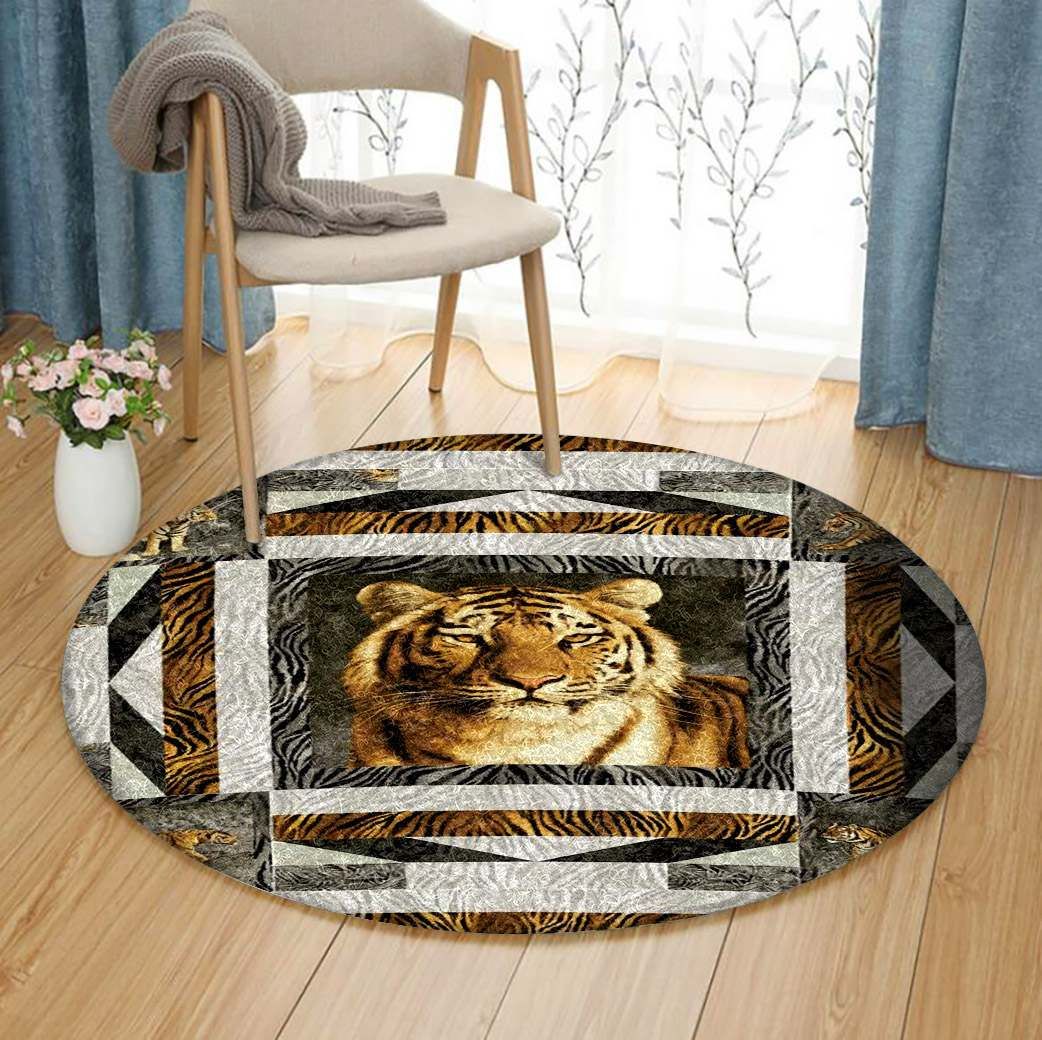 Tiger Round Carpet