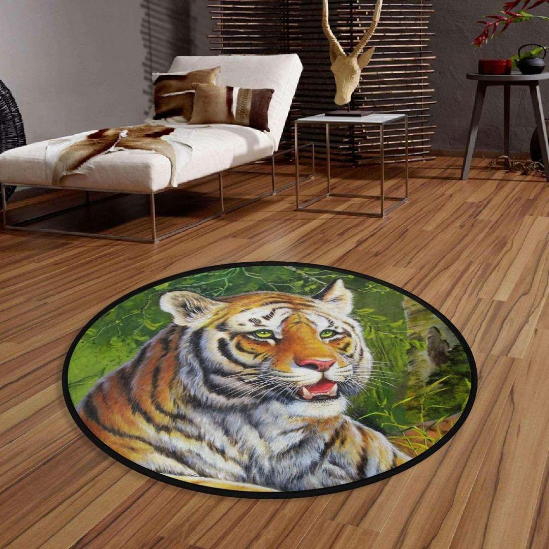 Tiger Round Carpet