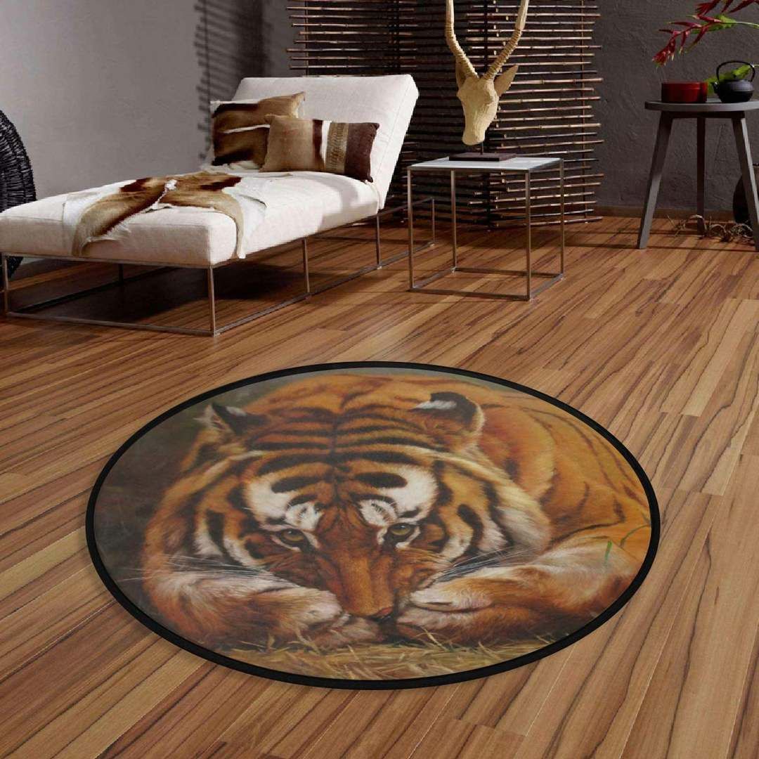 Tiger Round Carpet
