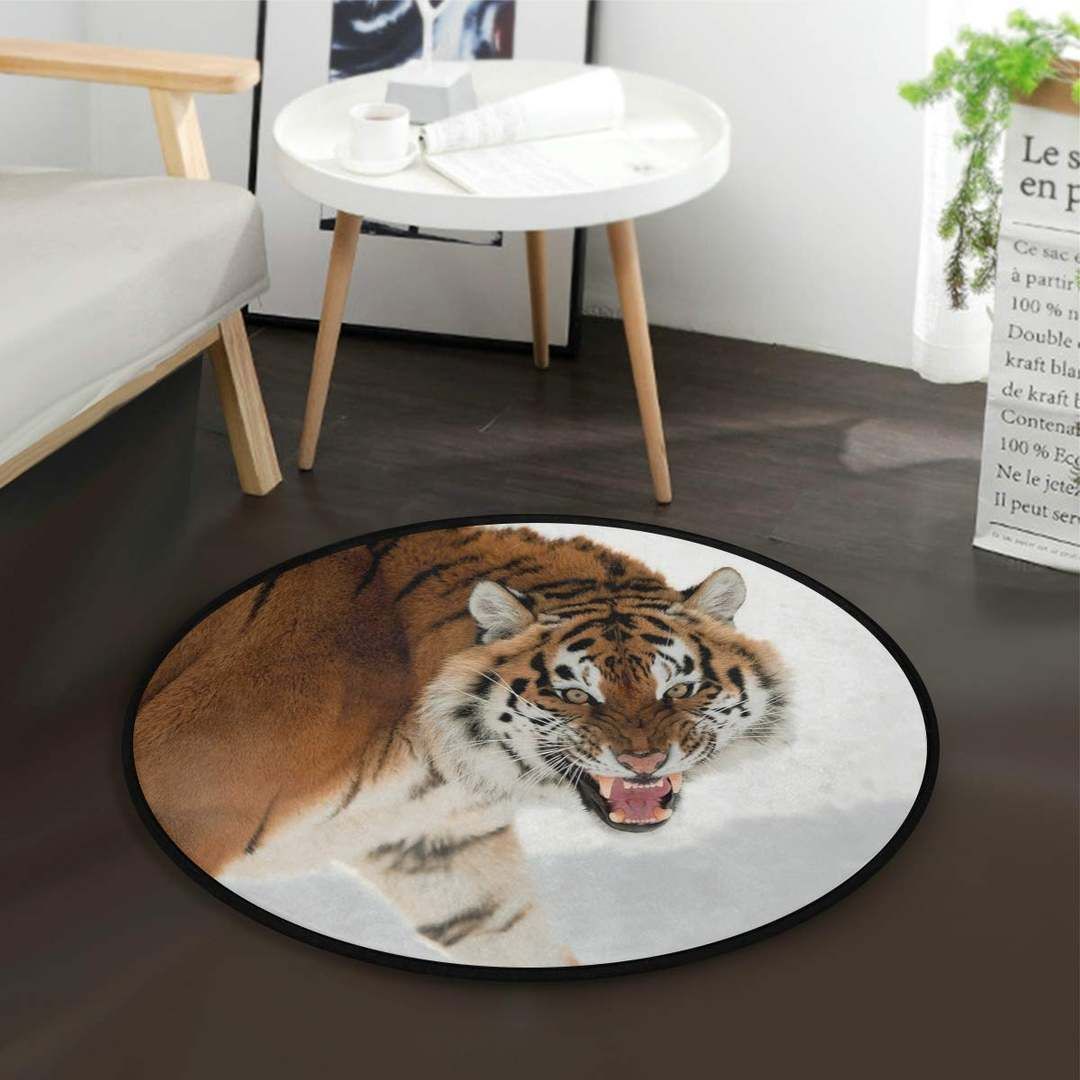 Tiger Round Carpet