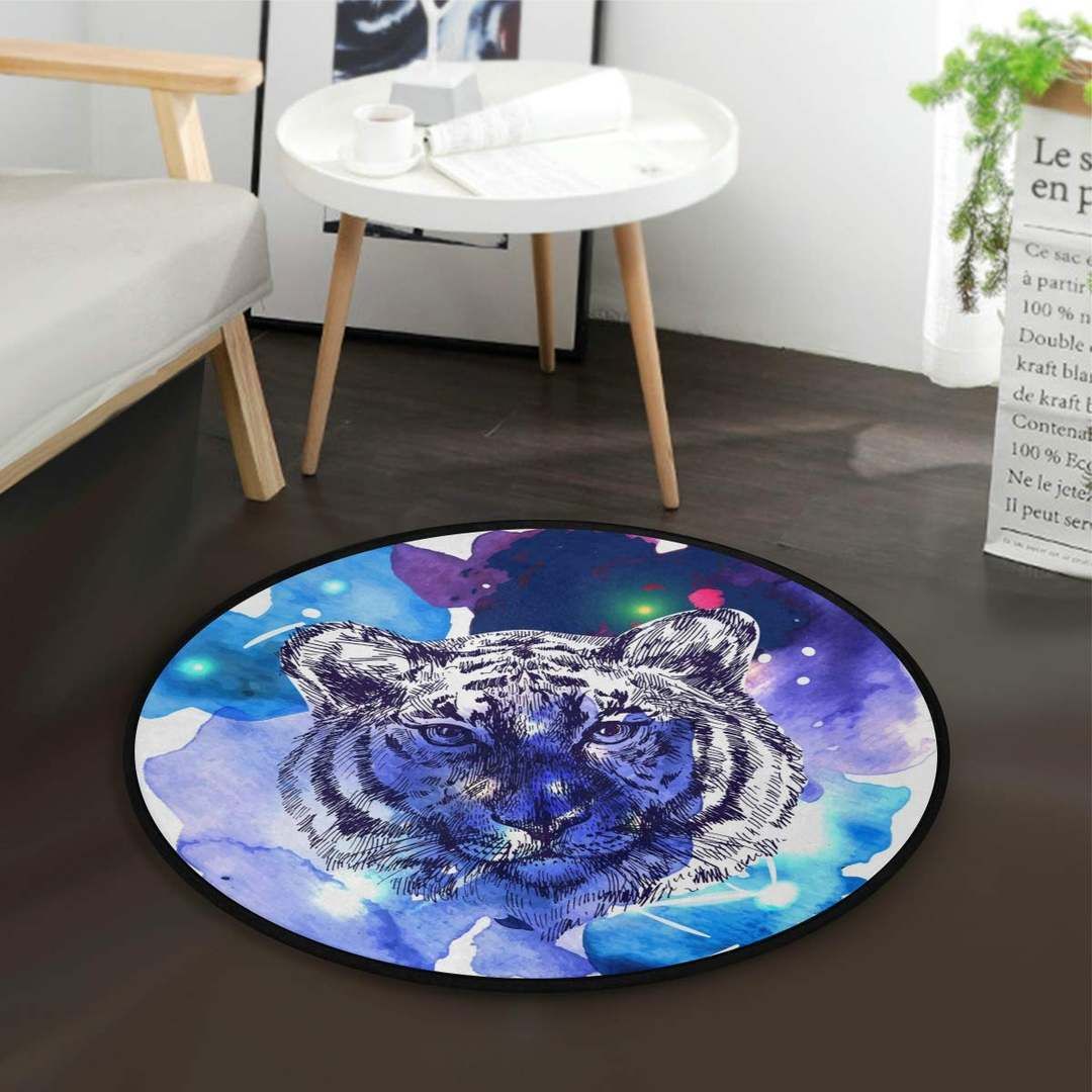 Tiger Round Carpet
