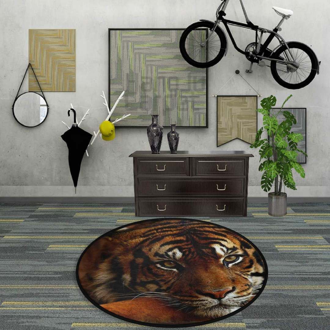 Tiger Round Carpet