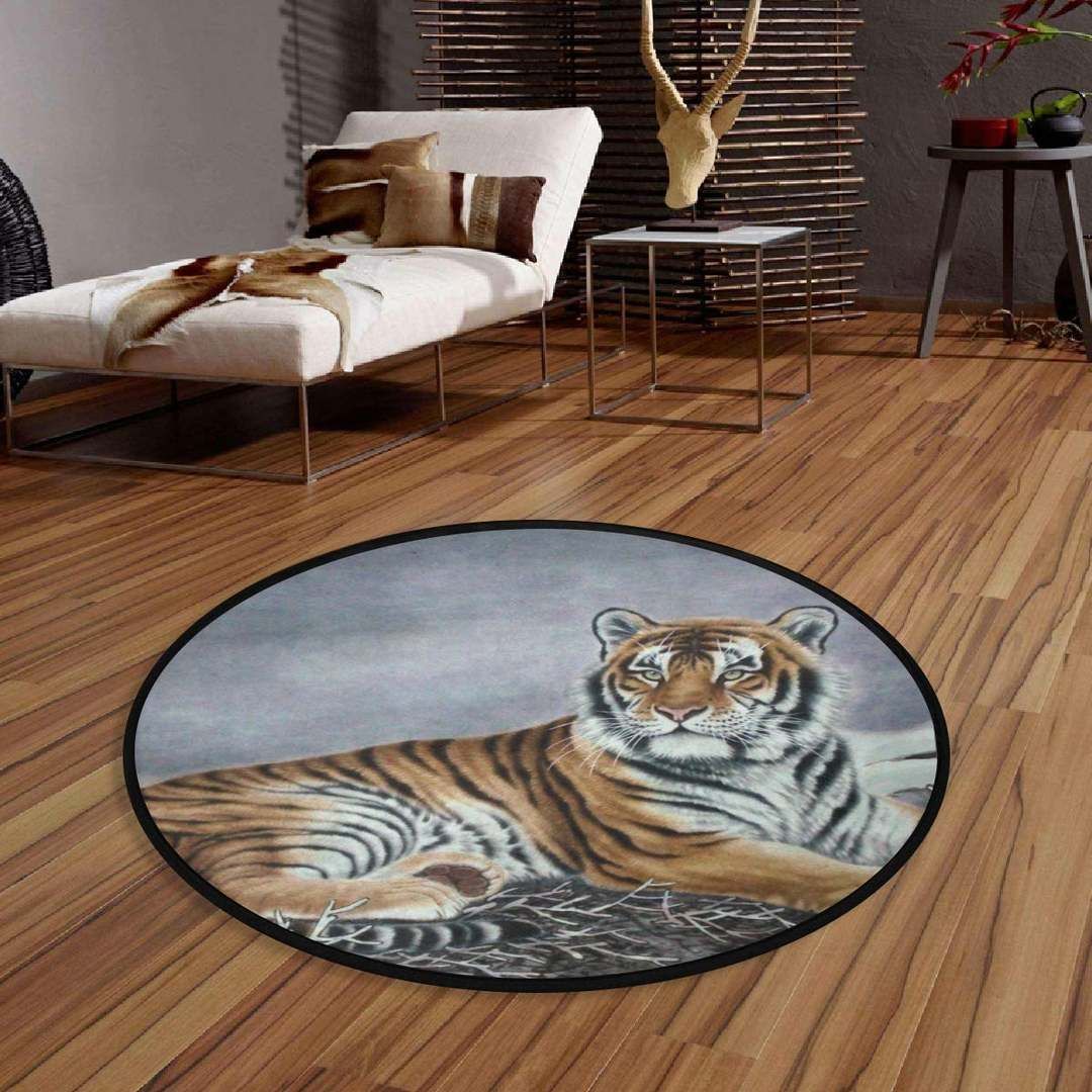 Tiger Round Carpet