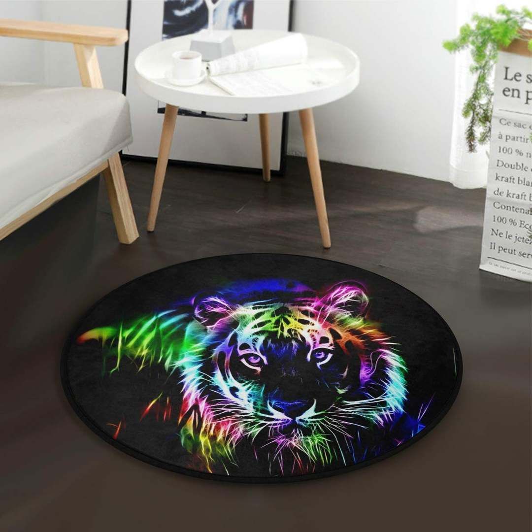 Tiger Round Carpet